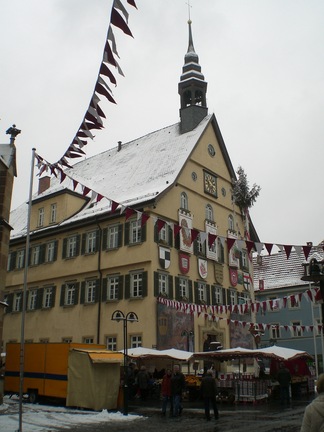 Bezirksrathaus Bad Cannstatt next door to the church where the  concert was held