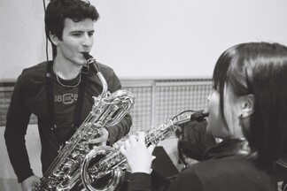 Two saxophonists