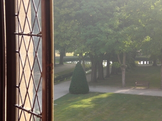 The view over the front lawns at Fondation Royaumont