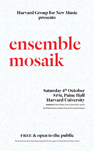 HGNM ensemble mosaik poster