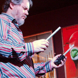 Richard Scott performing with the Buchla Lightning controller