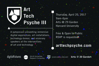 Flyer for the ArtTechPsyche symposium.